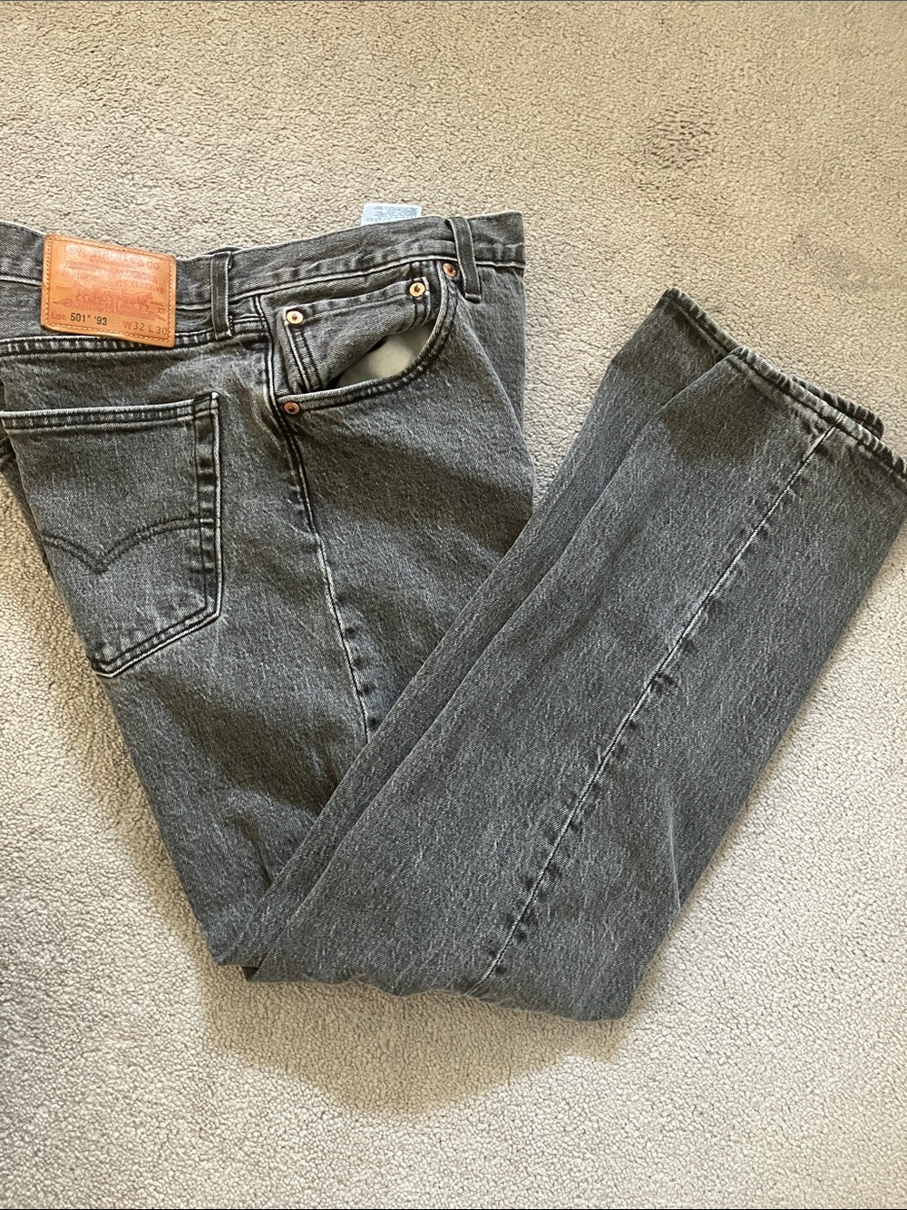 Levi's Men's Straight Jeans in Charcoal